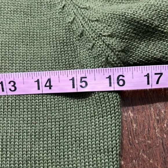 Vintage Borretti Olive Green Merino Wool Sweater Italy Made M